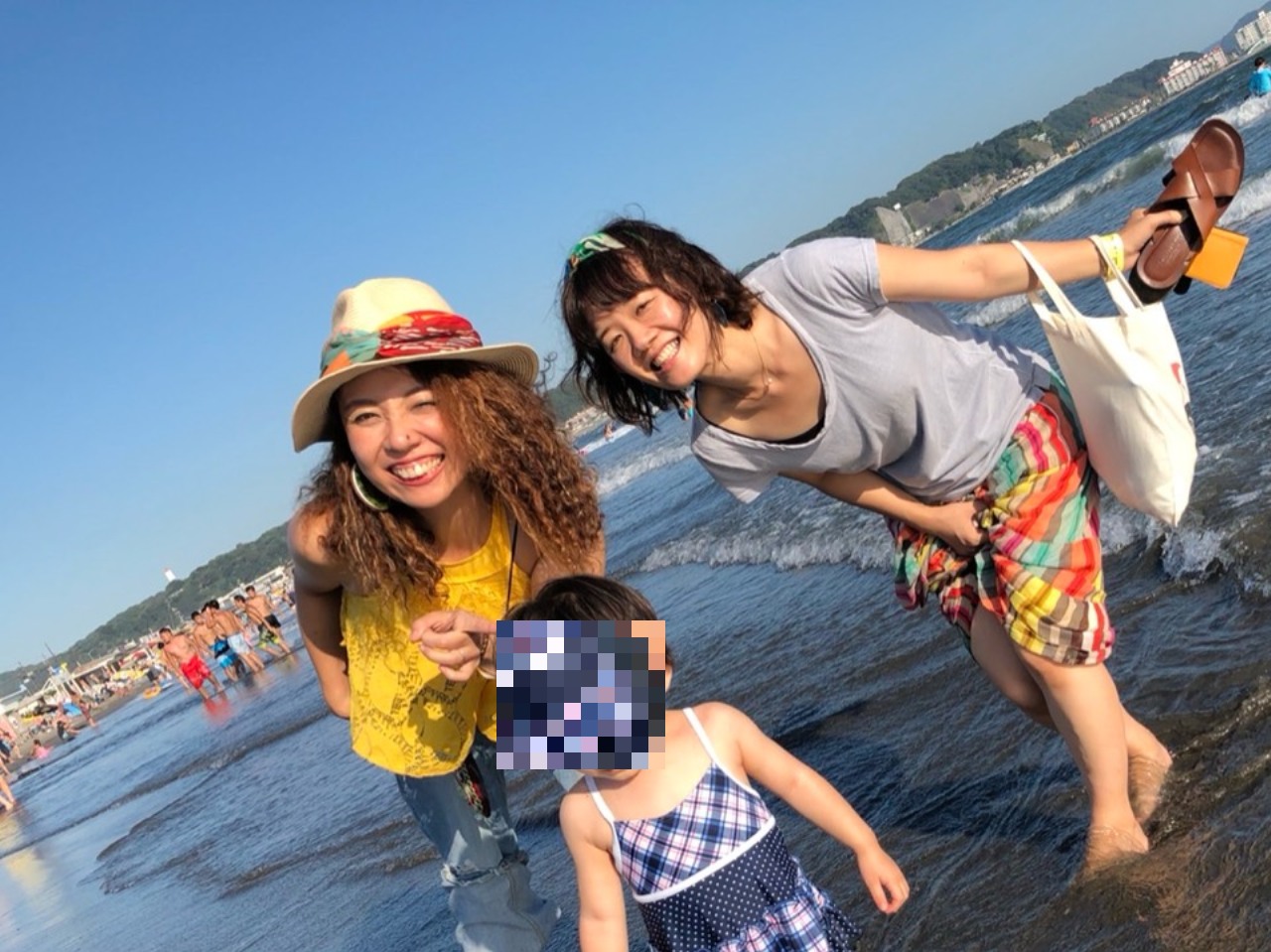 30代の頃、毎年訪れていた海で過ごすなゆたリズムの仲間たち